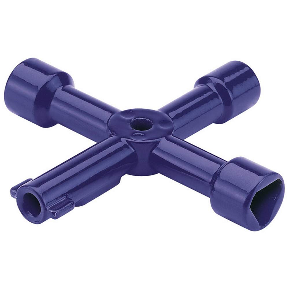 Draper 65393 4 Way Service Utility Key , Blue