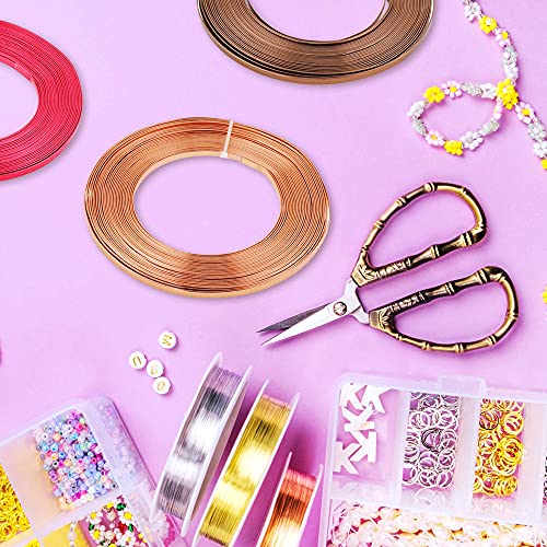 Mandala Crafts 18 Gauge Bendable Anodized Aluminum Wire Gold Flat