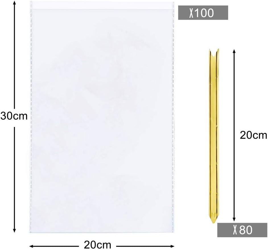 pengxiaomei 100Pcs Clear Cellophane Treat Bags - Image 4