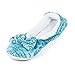 Snoozies Women's Lightweight Tweed Ballet with Bow Slipper Socks
