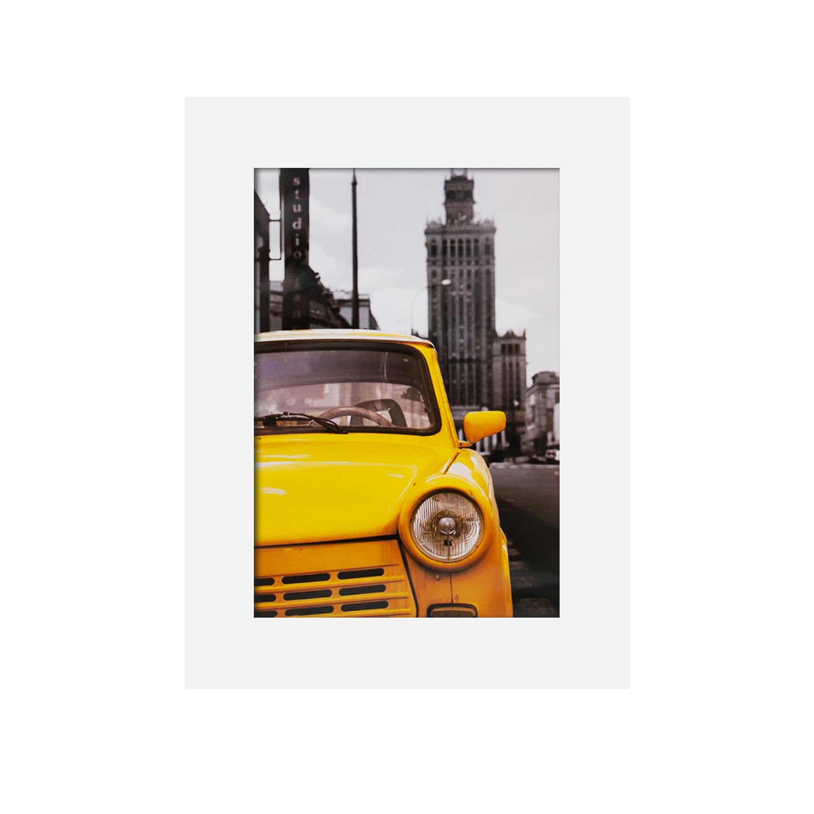 EGOFINE 5x3.5 Photo Frame, 100% Solid Wood Frames with Acrylic Glass, 5x3.5 Picture Frames for Tabletop and Wall Mounting, 9x12.7cm Small frames for Portrait, Printing, Landscape, White — image 1