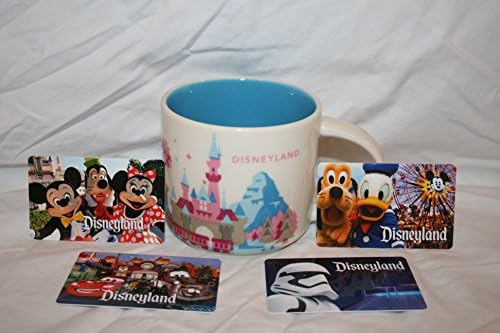 Disney Park Starbucks You Are Here mug + BONUS Disneyland souvenir card (Disneyland Park)