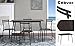 Coavas 5pcs Dining Table Set Kitchen Rectangle Dining Table with 4 Round Dining Chair Dinning Set