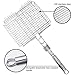 WolfWise Portable 430 Stainless Steel Barbecue BBQ Grilling Basket Removable Handle