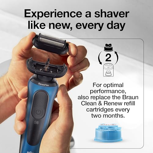 Braun Series 5 53B Electric Shaver Head, Black Designed for Series 5