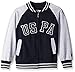 U.S. Polo Assn. Big Boys' Color Block Fleece Jacket, Classic Navy, 14/16