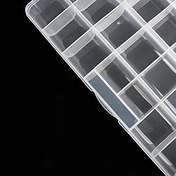32 Grids Clear Plastic Organizer Box, Craft Storage
