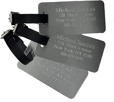 personalized luggage tags amazon
