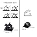 Autley Adhesive Cable Clips (100 Pieces, Two Sizes) Cable Wire Management Organizer Cable Tie Clamp Holder for Car, Office and Home