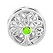 CharmsStory Tree of Life Dec Simulated Birthstone Celtic Knot Charm Bead For Bracelet (Aug Simulated Birthstone)