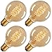 G80 Vintage Edison Bulbs, DORESshop 60W Incandescent Antique Retro Dimmable Globe Filament Light Bulb, Soft Warm White, Clear Glass, Decorative Light Bulb for Home Light Fixtures, 4 Pack