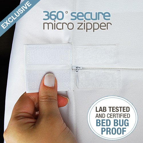 SafeRest Zippered Mattress Protector Premium 6 Inch Waterproof