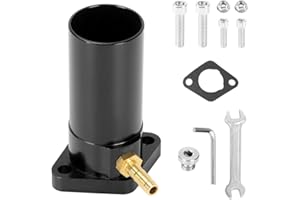 CYLEMOTO Intake Pipe CNC Inlet Manifold For VM24 PWK24 Carburetor For Predator 212cc 196cc 6.5hp GX160 GX200 CT200U BT200X KT196 MB165 MB200 Engine Black