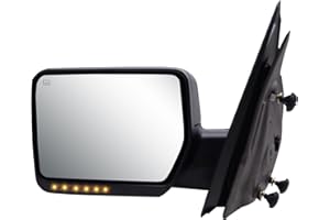 TNMT Towing Mirrors Compatible with Ford F150 2004-2006, Amber Turn Signal, Electric Adjustable Glass, Heated, Electric Adjustment of Flat Mirror, Driving Side Left