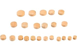 Alomejor Cork Oboe Pads Soft Efficient Sealing for Sound Hole Gasket 23 Pack for Oboe Players