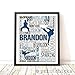 Karate Typography Personalized Print - PrintChicks Taekwondo Wall Art Decor Poster