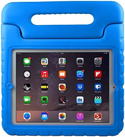 Iea-Promo iPad Case - Kids Case Shock Proof Convertible Handle Light Weight EVA Super Protective Stand Cover for Apple iPad 2,3,4/ Ipad Mini 1,2,3 / Ipad Air 1,2 (Ipad 2nd-4th Gen, Blue)