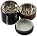 Authentic UNISHOW® D Battery 1.75 Inch Herbal Herb Spice Tobacco Metal Grinder  3 Parts Brown Color