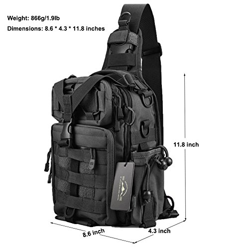 DYJ Outdoor Fishing Tackle Bag Backpack Multifunctional Waterproof Tackle Storage Bags Durable Handbag Single Shoulder Cross Body Messenger Bag for Camping Hiking Hunting Cycling