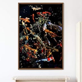 signwin Framed Canvas Wall Art Fish Bedroom Colorful...