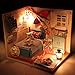 Flever Dollhouse Miniature DIY House Kit Creative Room with Furniture for Romantic Valentine's Gift (Romantic Summer Day)