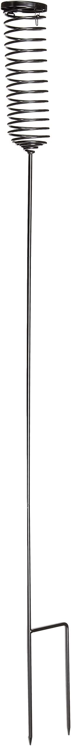 PineBush PINE10771 Black Suet Ball Bird Feeder with Ground Stake | Coil-Spring Style| Weather Resistant