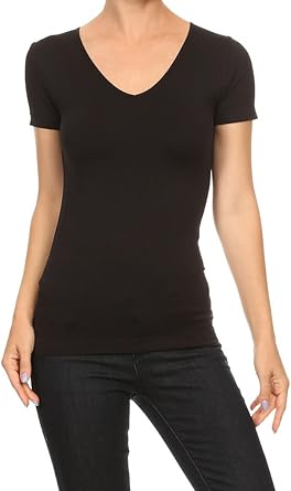 women's white stretch t shirt