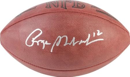roger staubach autographed football