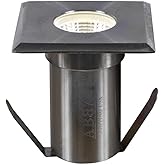 ABBA Lighting USA DMS52 3W COB LED Square Top Stainless Steel Waterproof In-Ground Landscape Well Light