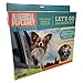 Animal Planet Puppy Booster Car Seat Cover for Small Dogs - Portable, Foldable, Collapsable Pet Car Carrier with Safety Leash - 12Lbs & Under - Black W. Green Trim