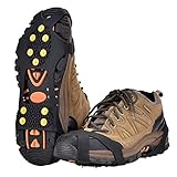 Aliglow Ice Snow Grips Over Shoe/Boot Traction Cleat Spikes Anti Slip Footwear
