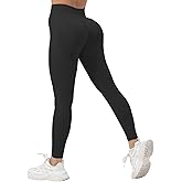 ViKiUiKi Impact Workout Leggings for Women Seamless Yoga Low Waist Leggings Tummy Control Butt Lifting Pants for Gym
