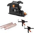 WEN CT1065 10-Amp 6.5-Inch Plunge Cut Sidewinder Circular Track Saw, Black With 110-Inch Guide Rail, Adapters, and 6" Quick Release Clamps (2 Pack)