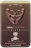 Oral Fixation Mints Peppermint Mocha, Chocolate and Espresso Mints, 0.8-Ounce Tins (Pack of 12)