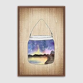 Framed Bottle and Bulb Home Artwork for Living Room Bedroom