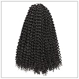 7 Packs 14 Inch Passion Twist Hair Water Wave Crochet Braids for Passion Twist Crochet Hair Passion Twist Braiding Hair Hair Extensions (14'' 7Packs, 1B)