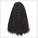 7 Packs 14 Inch Passion Twist Hair Water Wave Crochet Braids for Passion Twist Crochet Hair Passion Twist Braiding Hair Hair Extensions (14'' 7Packs, 1B)