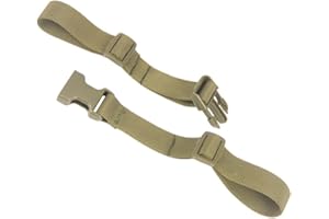 Kichvoe 2pcs Adjustable Backpack Straps with Quick-release Buckles, Military Green Nylon Chest Belts