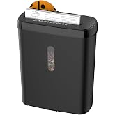 Paper Shredder for Home，10-Sheet Strip Cut,12 L Basket,P-2 Security Level,Shred CD &amp; Credit Card Shredders for Home Use
