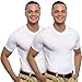 Body Shaper for Men - 2 Pk Slimming Compression Crewneck by Ross Michaels