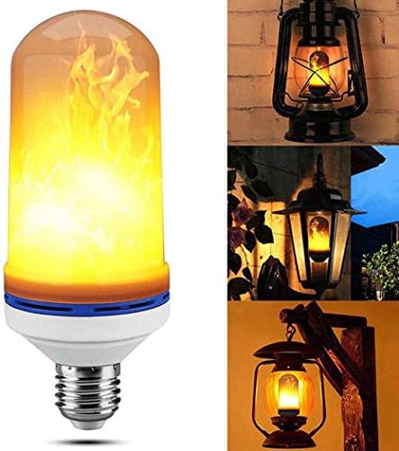 Fantiff LED Fire Lamp Simulated Burning Fire Color Changing Festival Party Décor LED Bulbs
