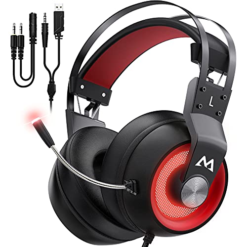 Mpow Gaming Headset for PS4 PC Xbox One PS5 Controller, Noise