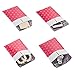 4 x 8 Inches Bubble Mailers #000 Printed with Address Lines, Pink Polka Dots, Pack of 50