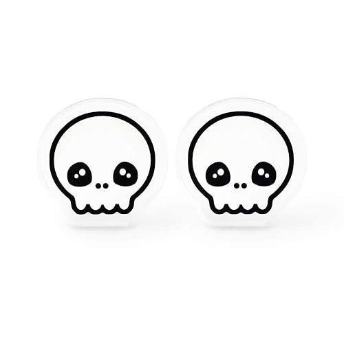 Amazon Com Kawaii Skull Earrings Kei Pastel Goth Everyday