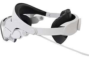 NUHFUFA Adjustable Head Strap Compatible with Vision Pro, MR Headset Headband with Elite Strap Comfy Cushion Pad Decompression Strap Ergonomics VR Accessories