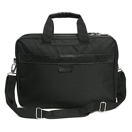 Perry Ellis Laptop/Tablet Business Briefcase, Black FrenzyStyle