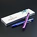 Zitrades Nurse Penlight Reusable Medical LED Pen Light White Purple Color for Nurses Doctors with Pupil Gauge Free Battery (Warm White)