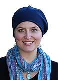 Soho Slouchy Chemo Beanie for Cancer Patients (Navy)