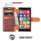 Nokia Lumia 930 Case,Lumia Icon Case,Mulbess [Layered Dandy][Coffee Brown] - [Slim Fit][Wallet Case] - Leather Flip Cover With Credit Card Slot for Lumia 930 / Lumia Icon