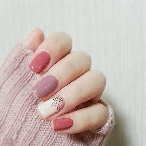 Buy Fashladytm 21114401 Hot Sale Warm Color Fake Nails 20 24 Pcs